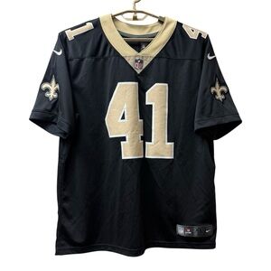 Nike Saints #41 Kamara On Field Dri-Fit Jersey XL Black Gold